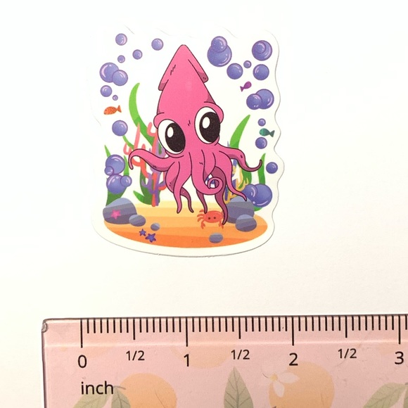 Squid Vinyl Sticker - Picture 2 of 2